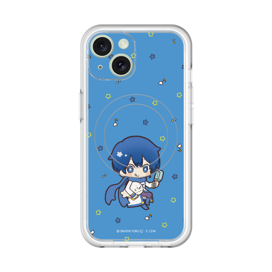 スリムプロテクションプレミアムケース with MagSafe［ しろたん×初音ミク - KAITO - しろたんと一緒 ］