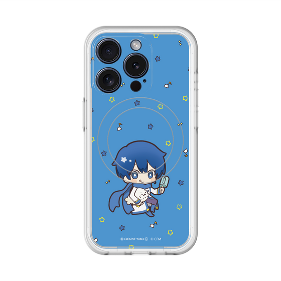スリムプロテクションプレミアムケース with MagSafe［ しろたん×初音ミク - KAITO - しろたんと一緒 ］