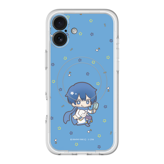 スリムプロテクションプレミアムケース with MagSafe［ しろたん×初音ミク - KAITO - しろたんと一緒 ］