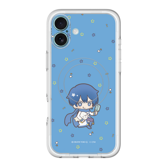 スリムプロテクションプレミアムケース with MagSafe［ しろたん×初音ミク - KAITO - しろたんと一緒 ］