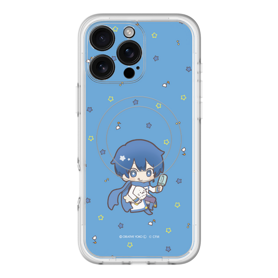 スリムプロテクションプレミアムケース with MagSafe［ しろたん×初音ミク - KAITO - しろたんと一緒 ］