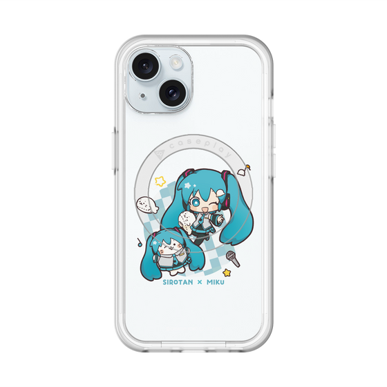 スリムプロテクションプレミアムケース with MagSafe［ しろたん×初音ミク - しろたん×初音ミク ］