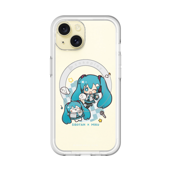 スリムプロテクションプレミアムケース with MagSafe［ しろたん×初音ミク - しろたん×初音ミク ］