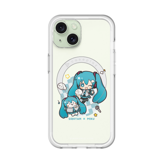 スリムプロテクションプレミアムケース with MagSafe［ しろたん×初音ミク - しろたん×初音ミク ］