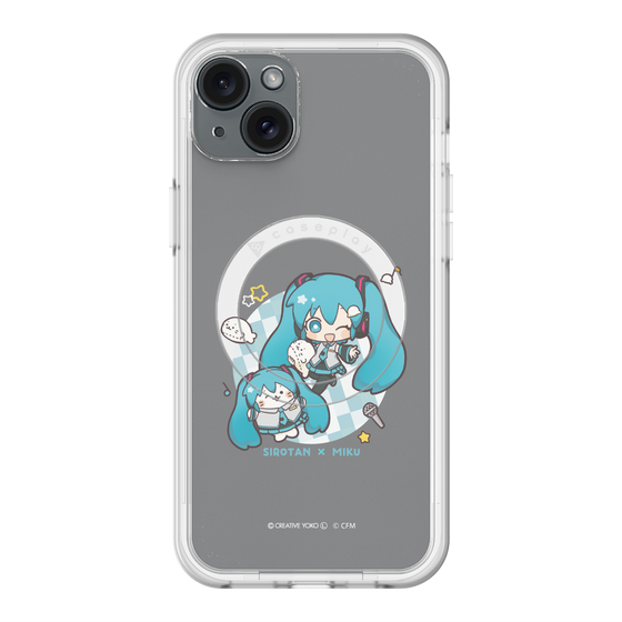 スリムプロテクションプレミアムケース with MagSafe［ しろたん×初音ミク - しろたん×初音ミク ］
