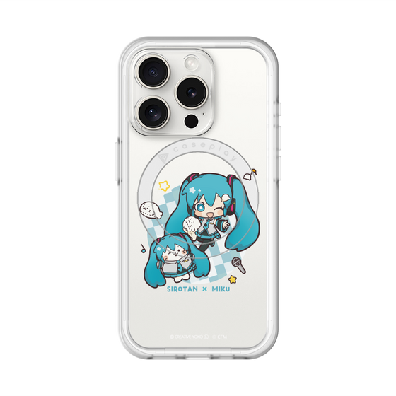スリムプロテクションプレミアムケース with MagSafe［ しろたん×初音ミク - しろたん×初音ミク ］