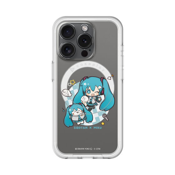 スリムプロテクションプレミアムケース with MagSafe［ しろたん×初音ミク - しろたん×初音ミク ］