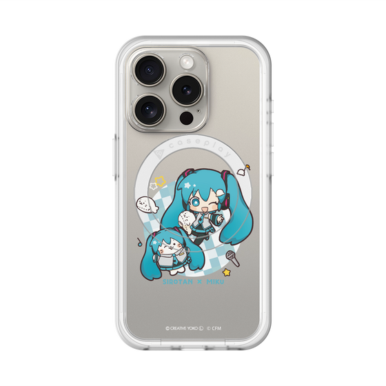 スリムプロテクションプレミアムケース with MagSafe［ しろたん×初音ミク - しろたん×初音ミク ］