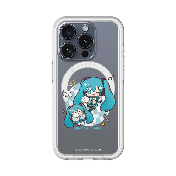 スリムプロテクションプレミアムケース with MagSafe［ しろたん×初音ミク - しろたん×初音ミク ］