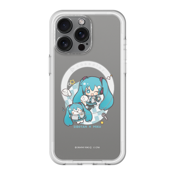 スリムプロテクションプレミアムケース with MagSafe［ しろたん×初音ミク - しろたん×初音ミク ］