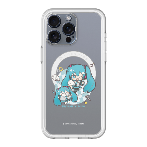 スリムプロテクションプレミアムケース with MagSafe［ しろたん×初音ミク - しろたん×初音ミク ］