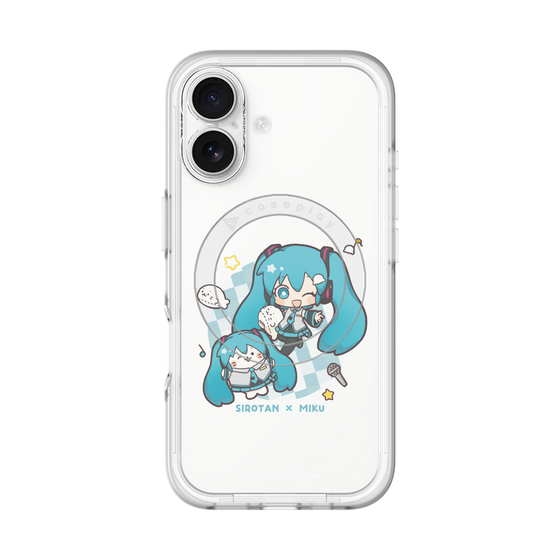 スリムプロテクションプレミアムケース with MagSafe［ しろたん×初音ミク - しろたん×初音ミク ］