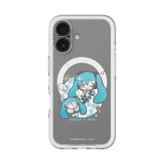 スリムプロテクションプレミアムケース with MagSafe［ しろたん×初音ミク - しろたん×初音ミク ］