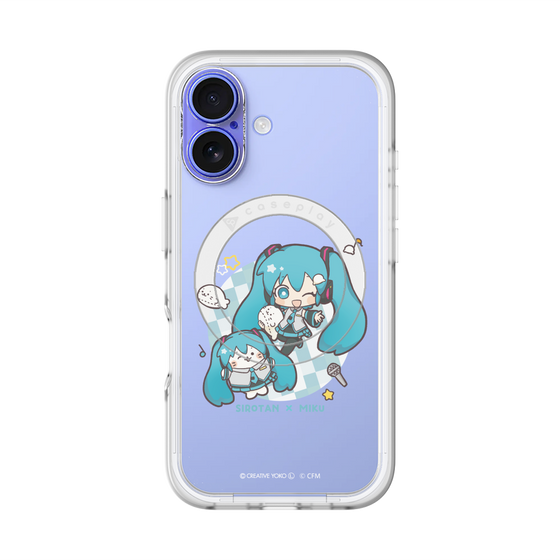 スリムプロテクションプレミアムケース with MagSafe［ しろたん×初音ミク - しろたん×初音ミク ］