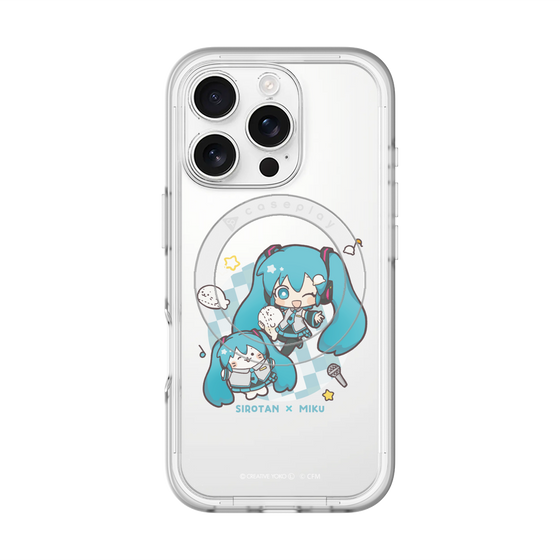 スリムプロテクションプレミアムケース with MagSafe［ しろたん×初音ミク - しろたん×初音ミク ］