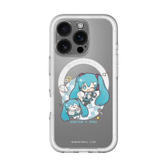 スリムプロテクションプレミアムケース with MagSafe［ しろたん×初音ミク - しろたん×初音ミク ］