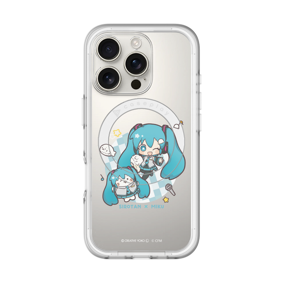 スリムプロテクションプレミアムケース with MagSafe［ しろたん×初音ミク - しろたん×初音ミク ］