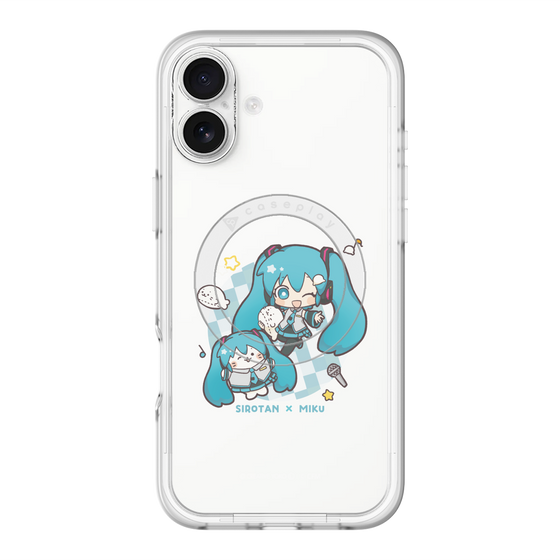 スリムプロテクションプレミアムケース with MagSafe［ しろたん×初音ミク - しろたん×初音ミク ］