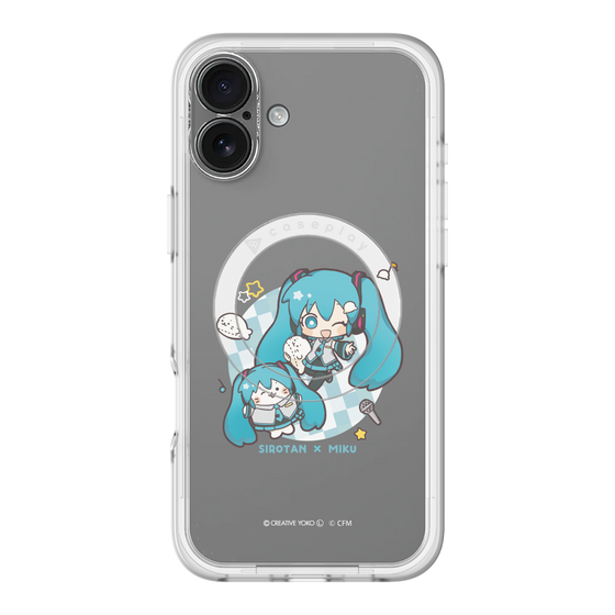 スリムプロテクションプレミアムケース with MagSafe［ しろたん×初音ミク - しろたん×初音ミク ］