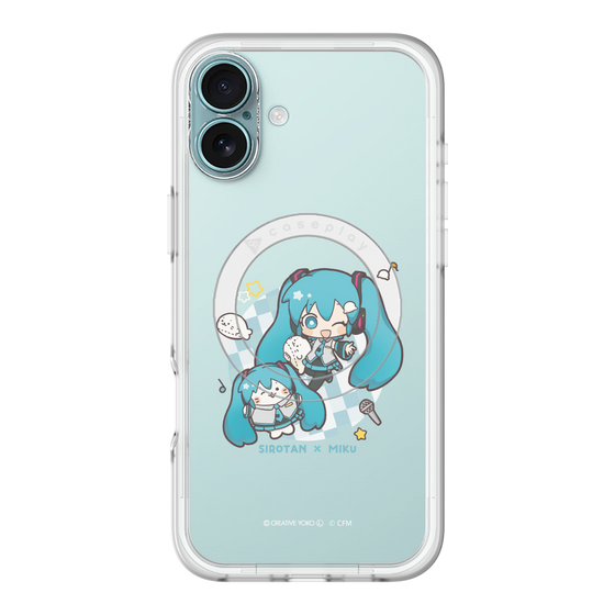 スリムプロテクションプレミアムケース with MagSafe［ しろたん×初音ミク - しろたん×初音ミク ］