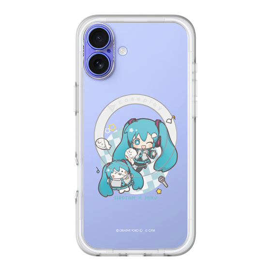 スリムプロテクションプレミアムケース with MagSafe［ しろたん×初音ミク - しろたん×初音ミク ］