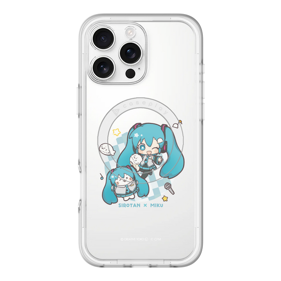 スリムプロテクションプレミアムケース with MagSafe［ しろたん×初音ミク - しろたん×初音ミク ］