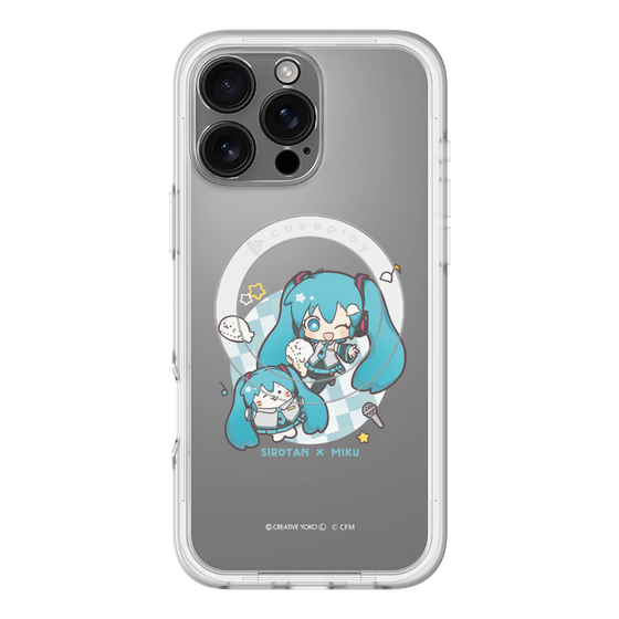 スリムプロテクションプレミアムケース with MagSafe［ しろたん×初音ミク - しろたん×初音ミク ］