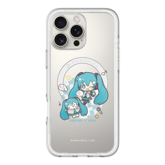 スリムプロテクションプレミアムケース with MagSafe［ しろたん×初音ミク - しろたん×初音ミク ］