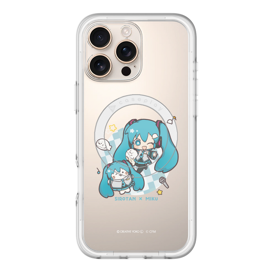 スリムプロテクションプレミアムケース with MagSafe［ しろたん×初音ミク - しろたん×初音ミク ］