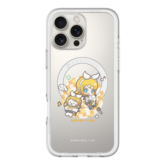 スリムプロテクションプレミアムケース with MagSafe［ しろたん×初音ミク - しろたん×鏡音リン ］