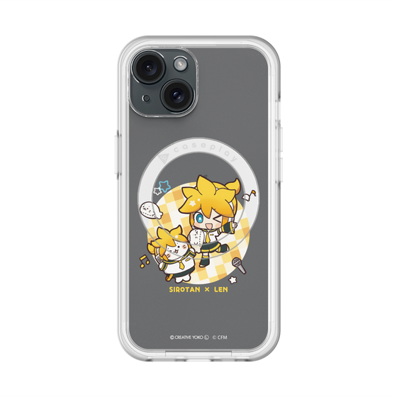 スリムプロテクションプレミアムケース with MagSafe［ しろたん×初音ミク - しろたん×鏡音レン ］