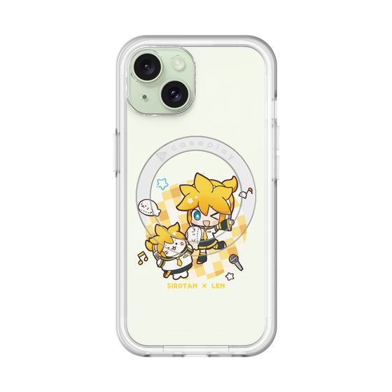 スリムプロテクションプレミアムケース with MagSafe［ しろたん×初音ミク - しろたん×鏡音レン ］