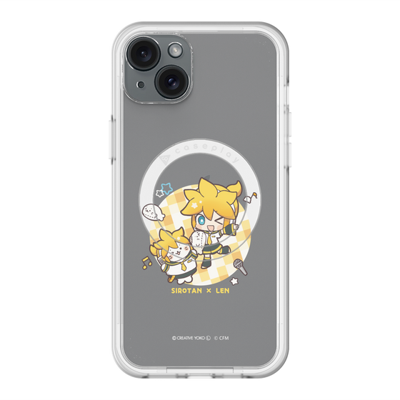 スリムプロテクションプレミアムケース with MagSafe［ しろたん×初音ミク - しろたん×鏡音レン ］