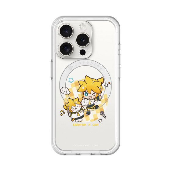 スリムプロテクションプレミアムケース with MagSafe［ しろたん×初音ミク - しろたん×鏡音レン ］