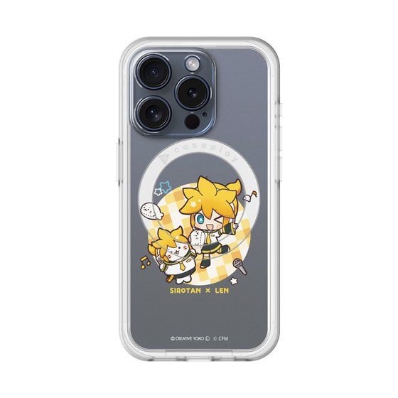 スリムプロテクションプレミアムケース with MagSafe［ しろたん×初音ミク - しろたん×鏡音レン ］