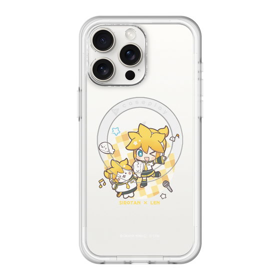 スリムプロテクションプレミアムケース with MagSafe［ しろたん×初音ミク - しろたん×鏡音レン ］