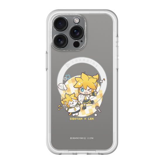 スリムプロテクションプレミアムケース with MagSafe［ しろたん×初音ミク - しろたん×鏡音レン ］