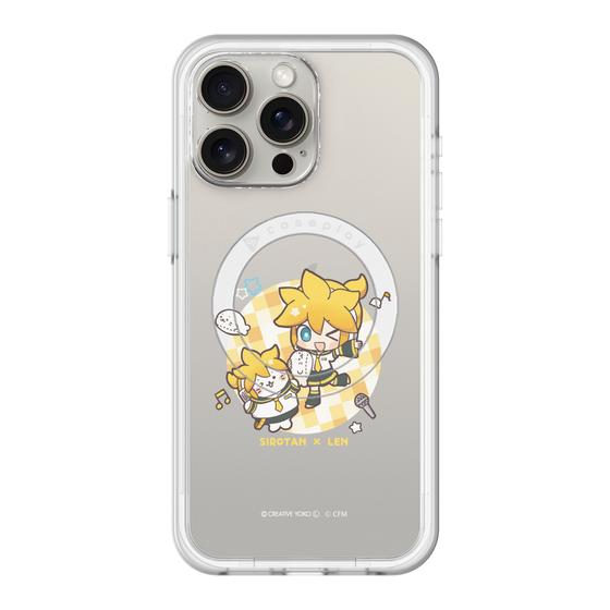 スリムプロテクションプレミアムケース with MagSafe［ しろたん×初音ミク - しろたん×鏡音レン ］