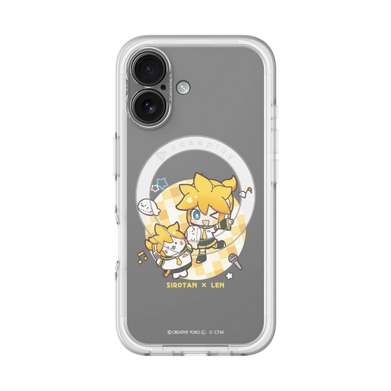 スリムプロテクションプレミアムケース with MagSafe［ しろたん×初音ミク - しろたん×鏡音レン ］