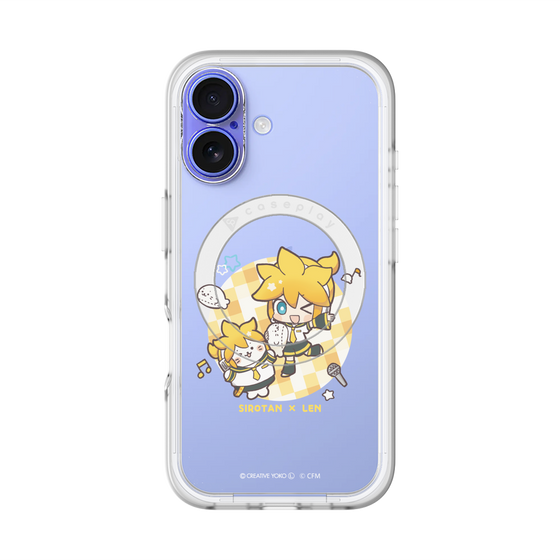 スリムプロテクションプレミアムケース with MagSafe［ しろたん×初音ミク - しろたん×鏡音レン ］