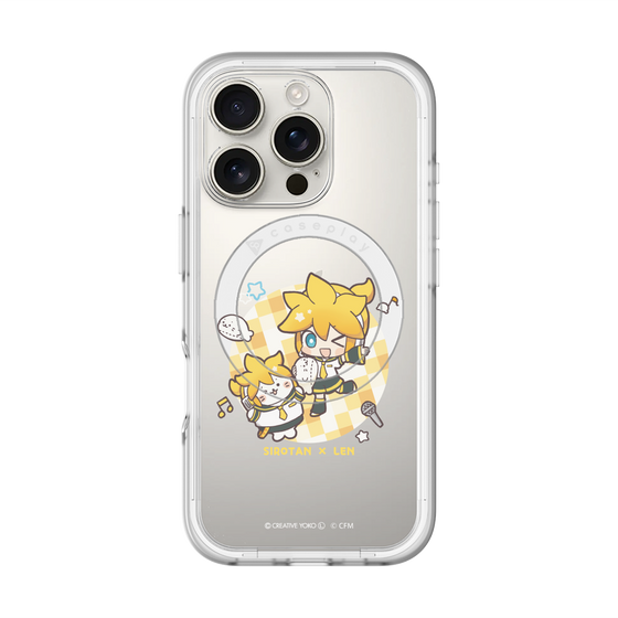 スリムプロテクションプレミアムケース with MagSafe［ しろたん×初音ミク - しろたん×鏡音レン ］
