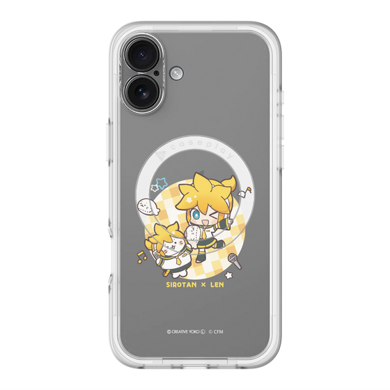スリムプロテクションプレミアムケース with MagSafe［ しろたん×初音ミク - しろたん×鏡音レン ］