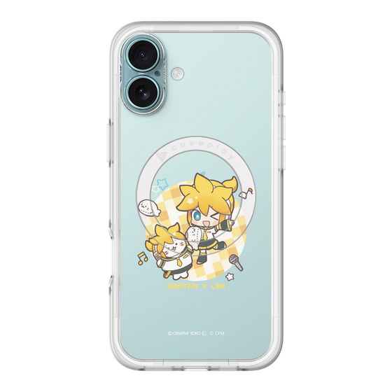 スリムプロテクションプレミアムケース with MagSafe［ しろたん×初音ミク - しろたん×鏡音レン ］