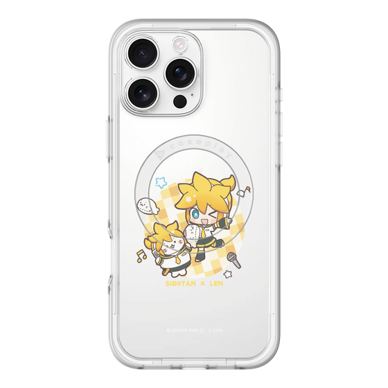 スリムプロテクションプレミアムケース with MagSafe［ しろたん×初音ミク - しろたん×鏡音レン ］
