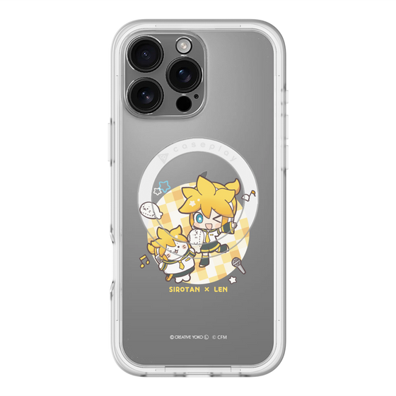 スリムプロテクションプレミアムケース with MagSafe［ しろたん×初音ミク - しろたん×鏡音レン ］