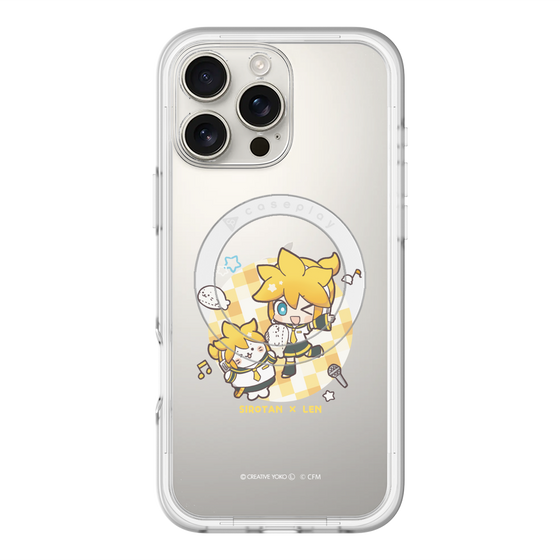 スリムプロテクションプレミアムケース with MagSafe［ しろたん×初音ミク - しろたん×鏡音レン ］