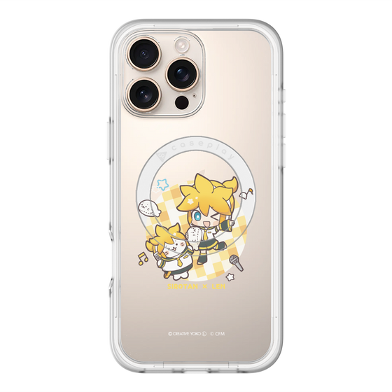 スリムプロテクションプレミアムケース with MagSafe［ しろたん×初音ミク - しろたん×鏡音レン ］