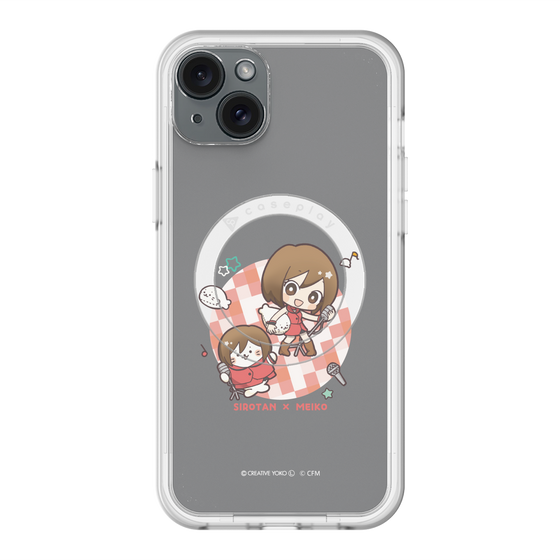 スリムプロテクションプレミアムケース with MagSafe［ しろたん×初音ミク - しろたん×MEIKO ］
