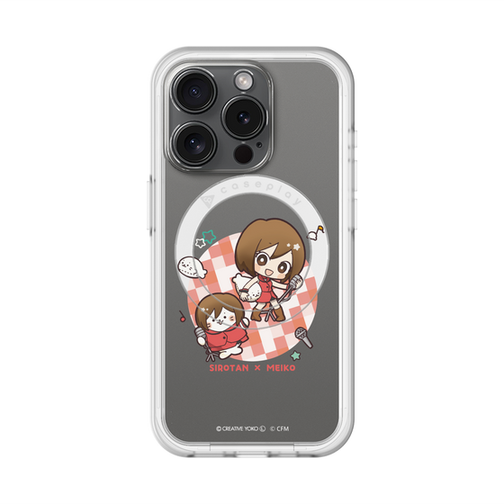 スリムプロテクションプレミアムケース with MagSafe［ しろたん×初音ミク - しろたん×MEIKO ］