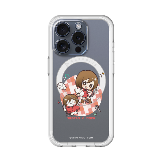 スリムプロテクションプレミアムケース with MagSafe［ しろたん×初音ミク - しろたん×MEIKO ］